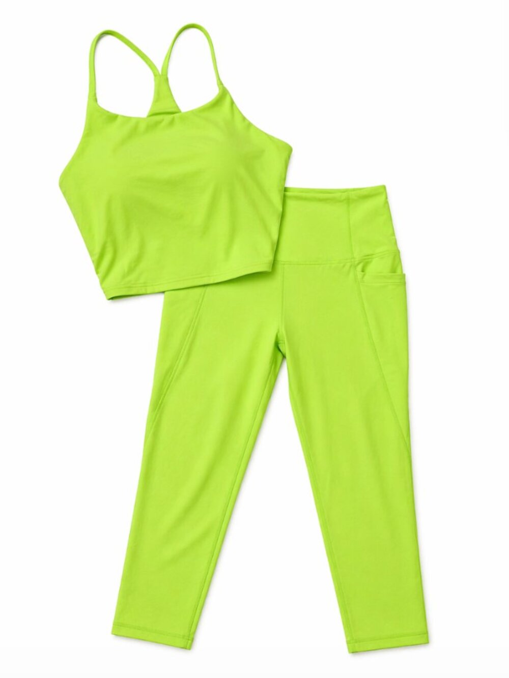 Old Navy Active Neon Green Matching Workout Set